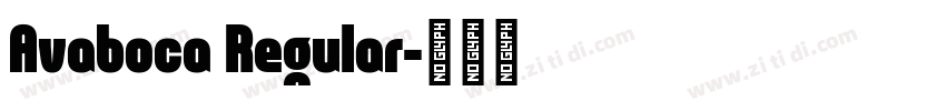 Avaboca Regular字体转换
